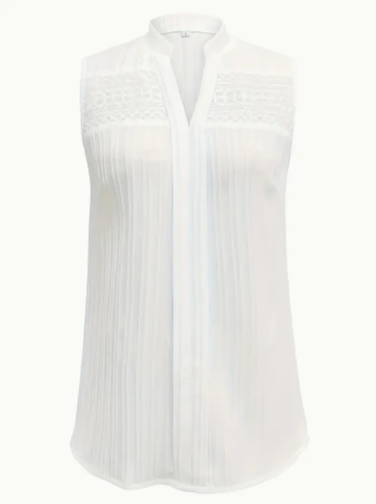 Blouse – Mouwloos Ontwerp & Zachte Katoenmix