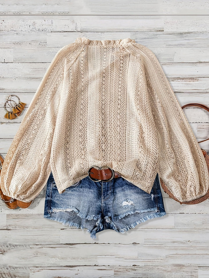 Blouse - V-Hals Ontwerp & Knoopsluiting