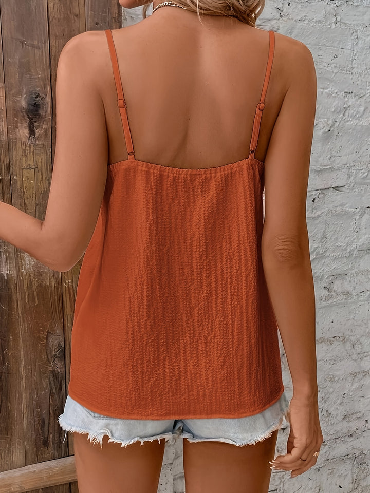 Blouse – V-hals & Kantdetails met Gerimpeld Ontwerp