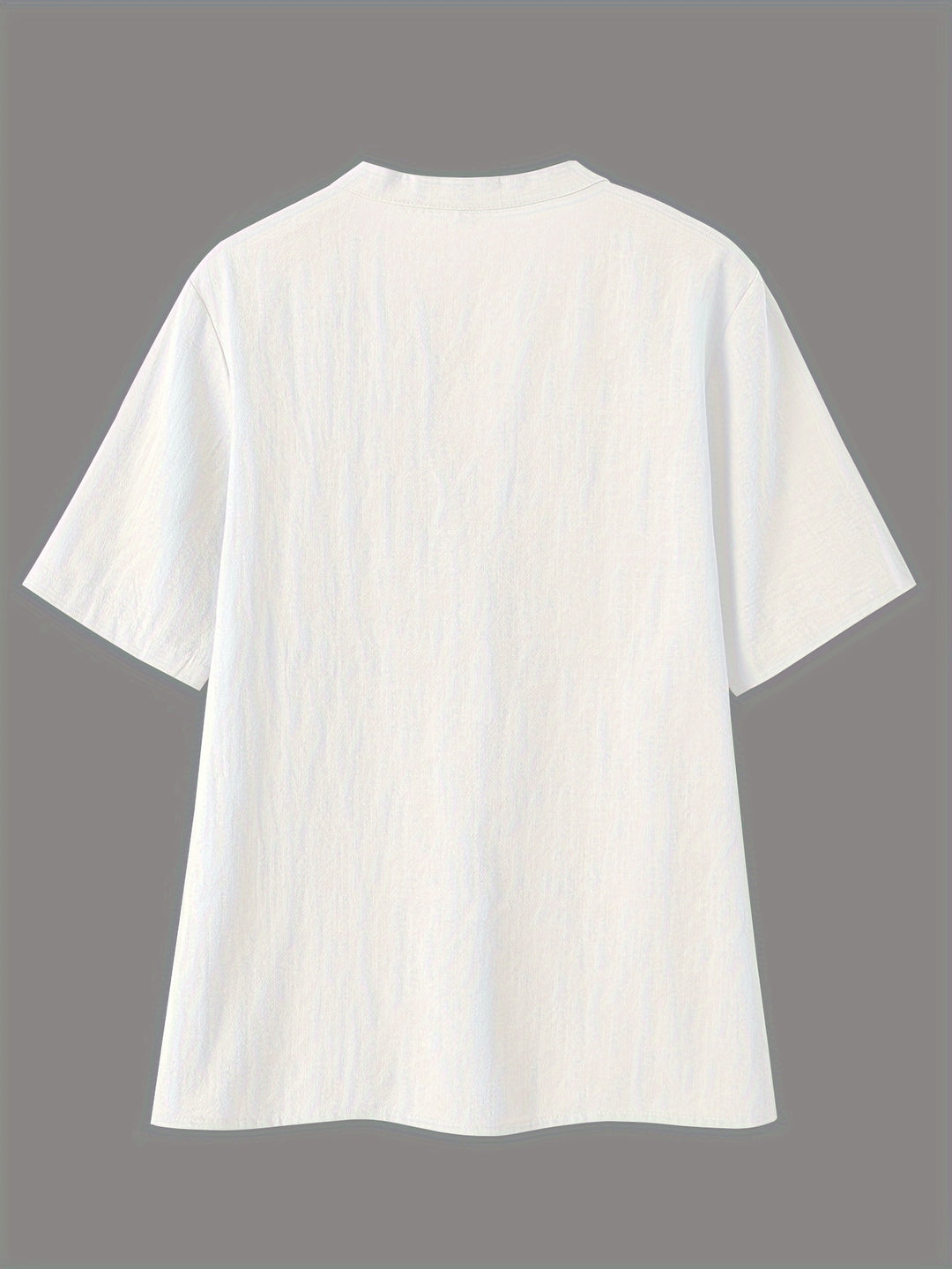 Blouse – V-hals & Losse Pasvorm met Korte Mouwen
