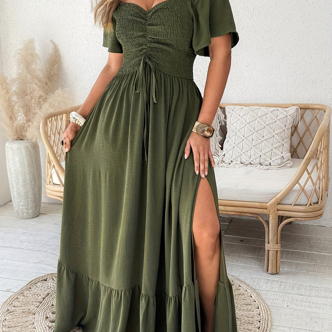 Bohemian Jurk – Hoge Spleet & Comfortabele Pasvorm