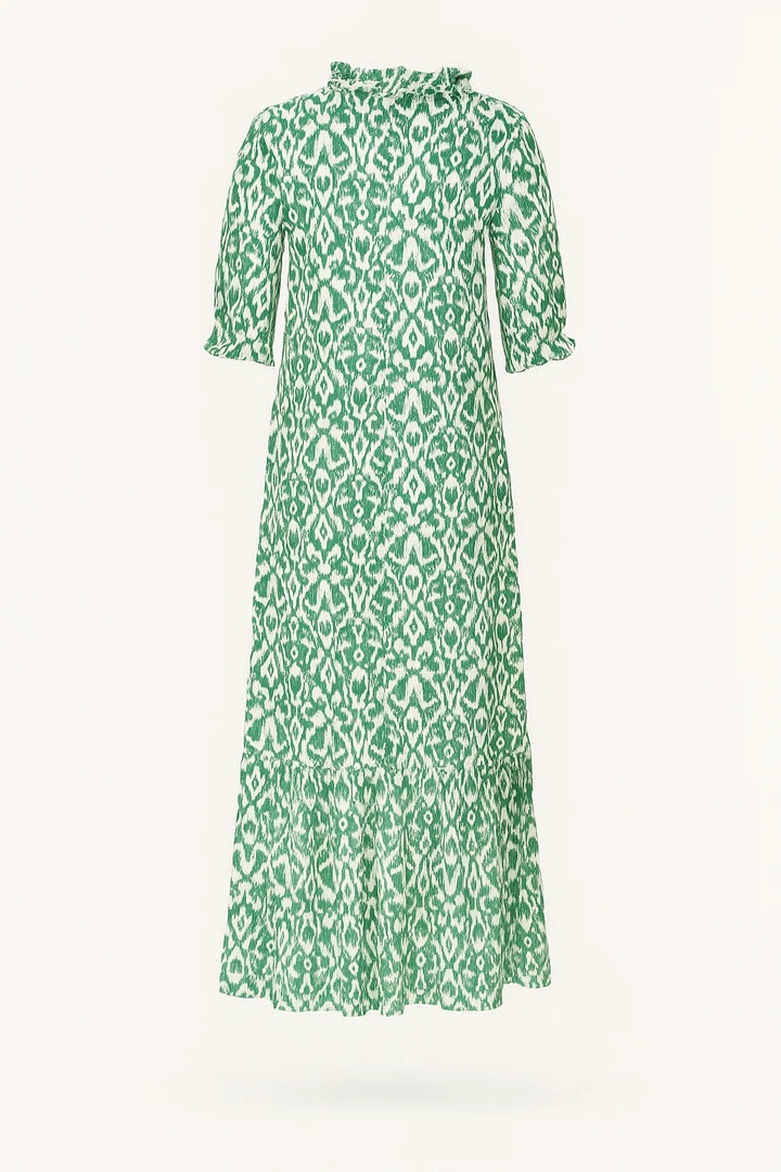 Boho Maxi-jurk - Luchtig Ontwerp met Etnische Print & Lichtgewicht Stof