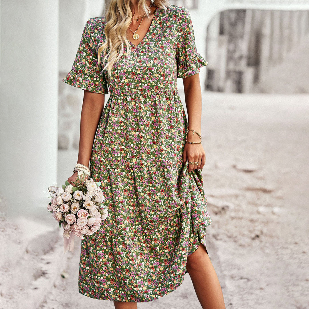 Dames Zomer Bloemen Print Mini Jurk Vintage Boho Bohemian Jurken Strand Korte Jurk Dames Zomer Casual Zonnejurk Vakantie Dames Zomer Bloemen Print Mini Jurk Vintage Boho Bohemian Jurken Strand Korte Jurk Dames Zomer Casual Zonnejurk Vakantie