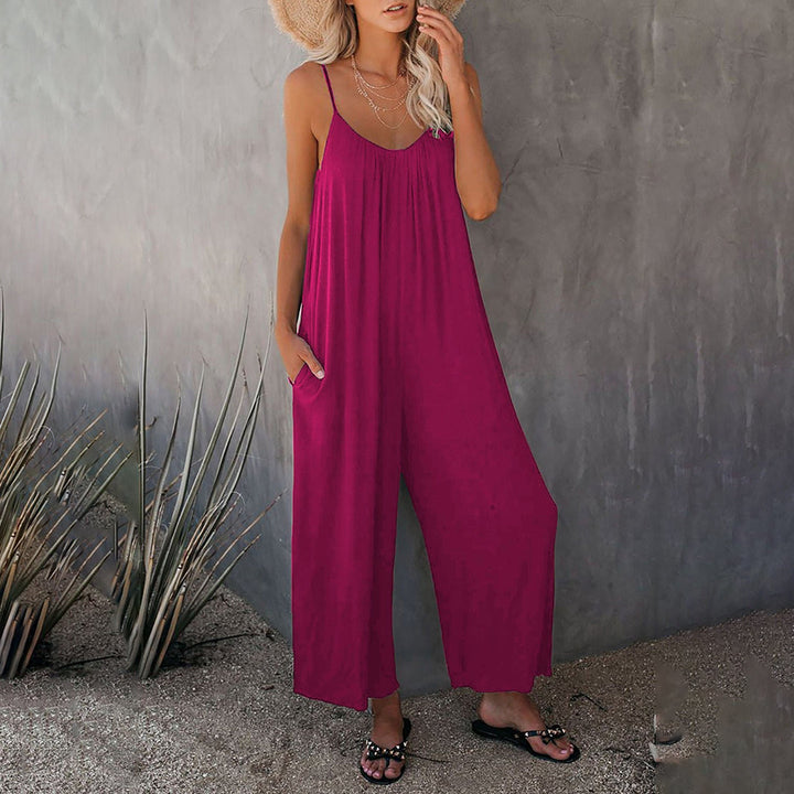 Boho jumpsuit - Brede Pasvorm & Verstelbare Spaghettitraagjes