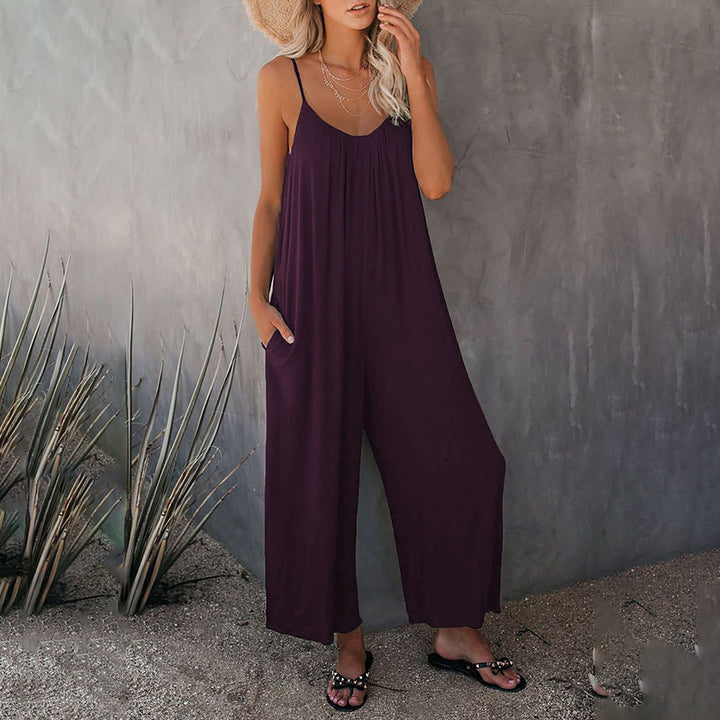 Boho jumpsuit - Brede Pasvorm & Verstelbare Spaghettitraagjes