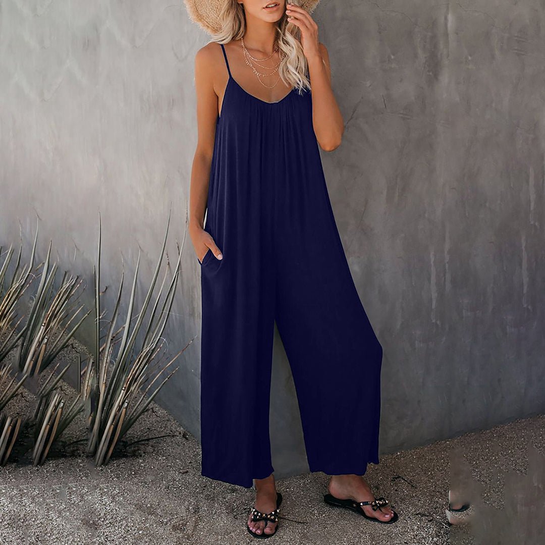 Boho jumpsuit - Brede Pasvorm & Verstelbare Spaghettitraagjes