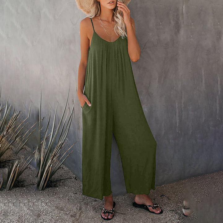 Boho jumpsuit - Brede Pasvorm & Verstelbare Spaghettitraagjes