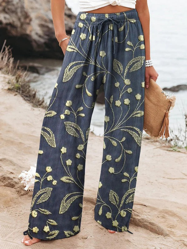 Broek – Elastische Taille & Rechte Pasvorm met Zakken
