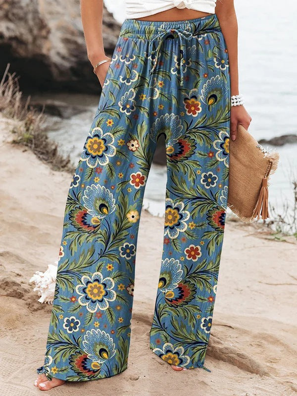 Broek – Elastische Taille & Rechte Pasvorm met Zakken