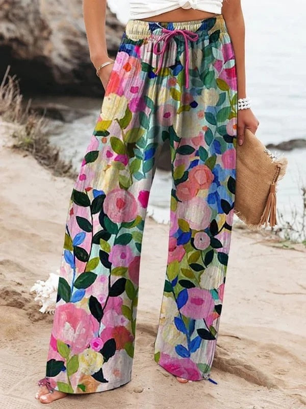 Broek – Elastische Taille & Rechte Pasvorm met Zakken