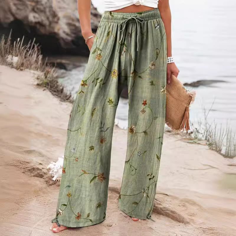 Broek – Elastische Taille & Rechte Pasvorm met Zakken