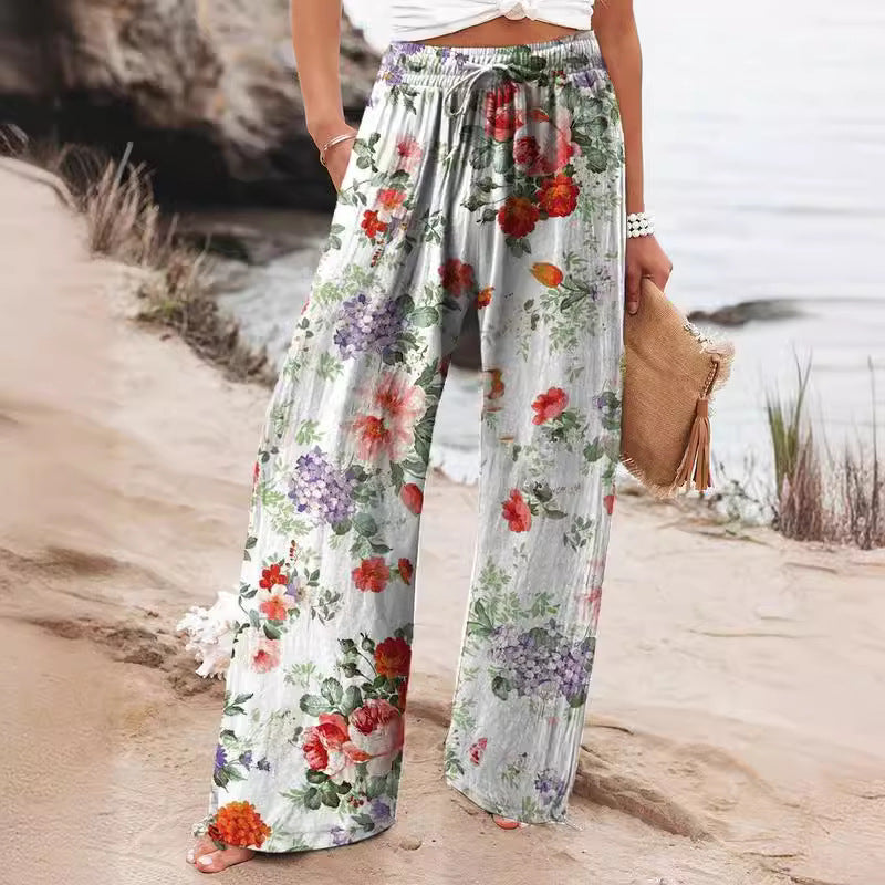 Broek – Elastische Taille & Rechte Pasvorm met Zakken