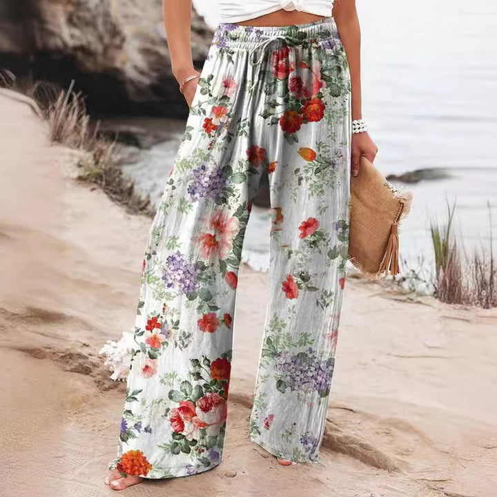 Broek – Elastische Taille & Rechte Pasvorm met Zakken