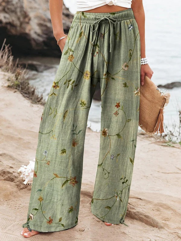 Broek – Elastische Taille & Rechte Pasvorm met Zakken