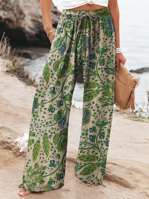Broek – Elastische Taille & Rechte Pasvorm met Zakken