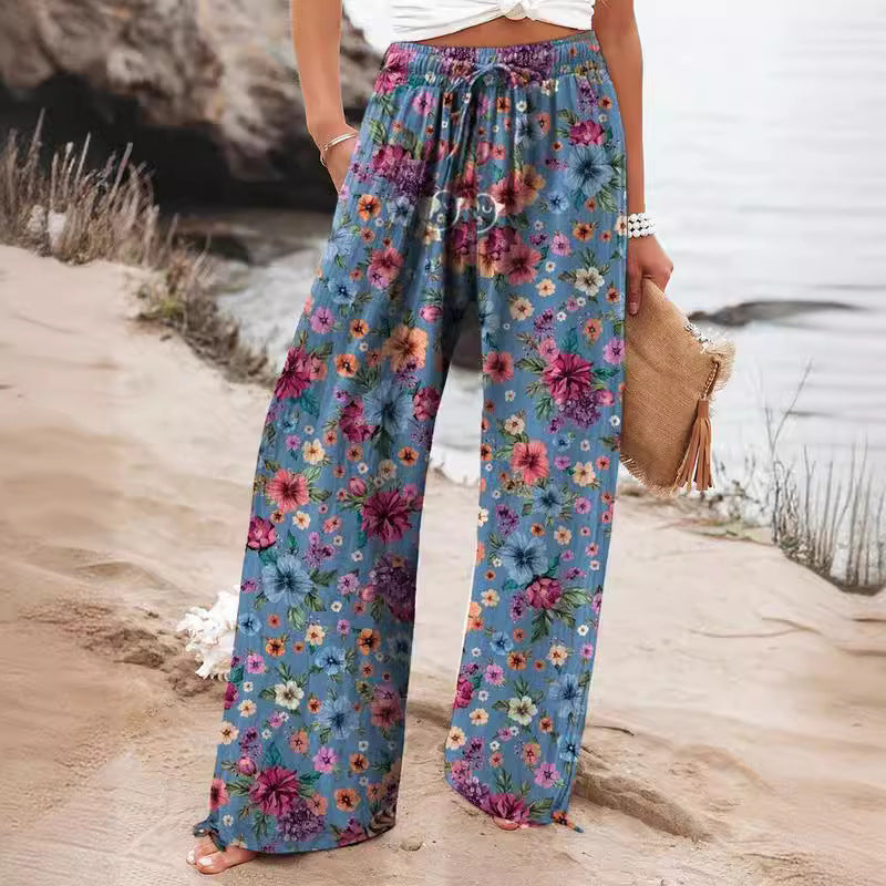 Broek – Elastische Taille & Rechte Pasvorm met Zakken