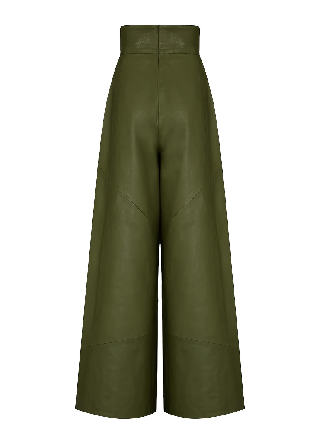 Broek – Hoge Taille En Wijde Pijpen Met Zijzakken En Rits