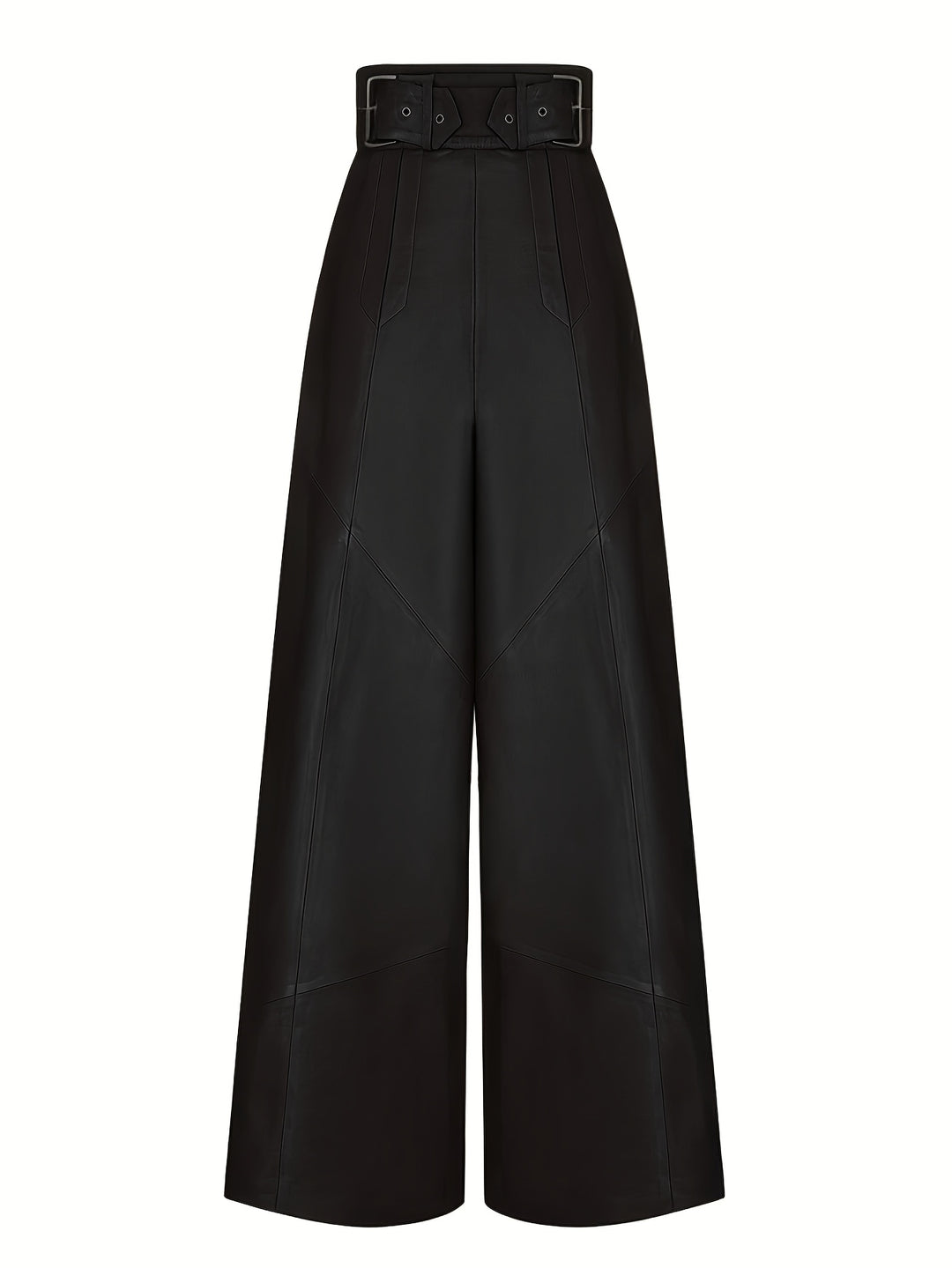 Broek – Hoge Taille En Wijde Pijpen Met Zijzakken En Rits