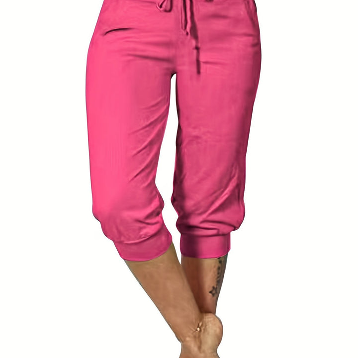 Capri-Broek – Trekkoord & Stevige Stof Met Zakken