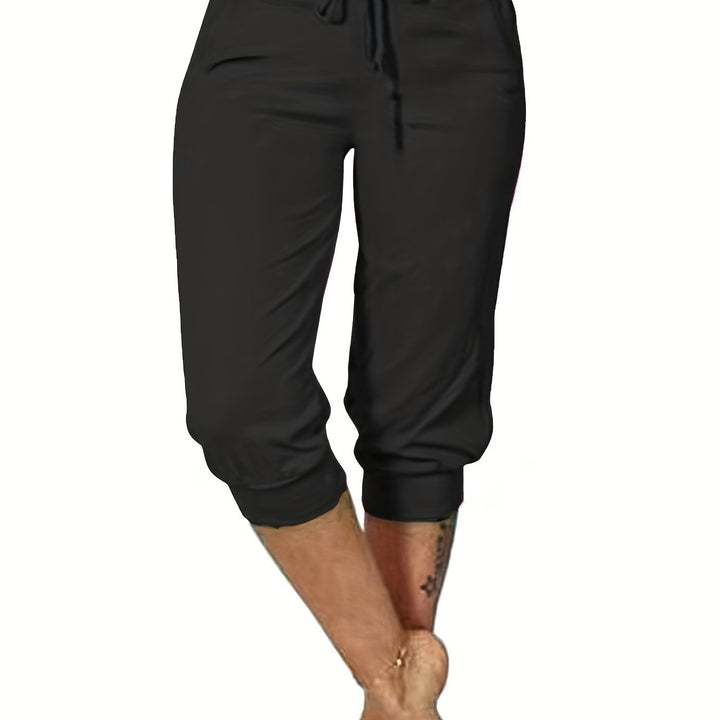 Capri-Broek – Trekkoord & Stevige Stof Met Zakken