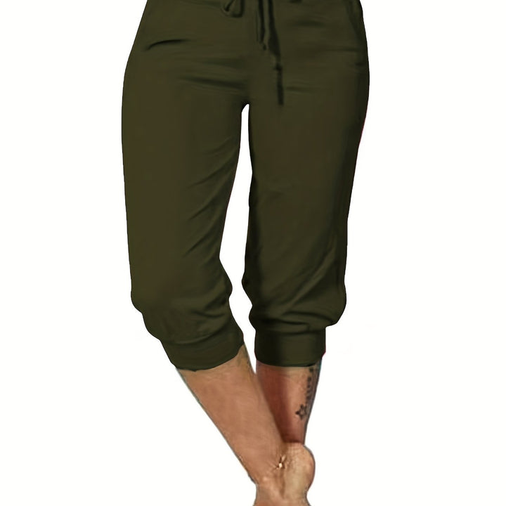 Capri-Broek – Trekkoord & Stevige Stof Met Zakken