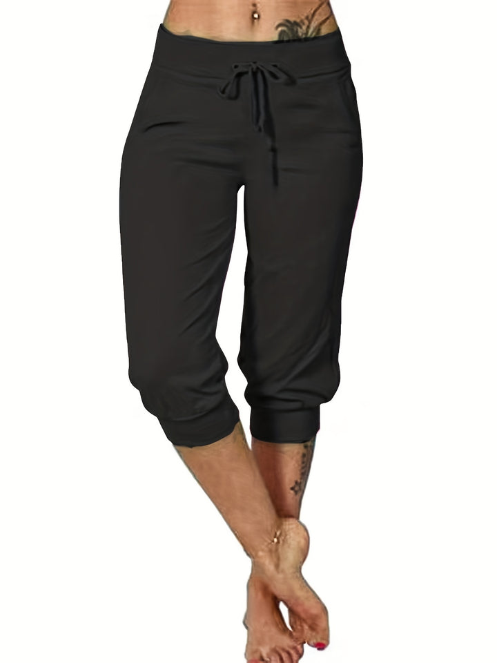Capri-Broek – Trekkoord & Stevige Stof Met Zakken