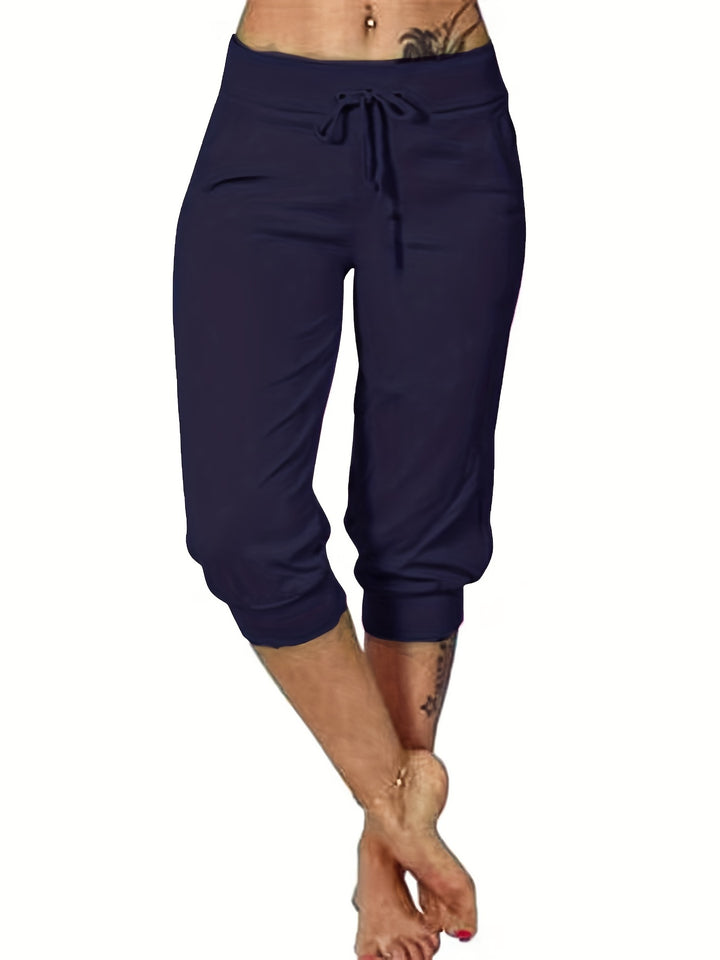 Capri-Broek – Trekkoord & Stevige Stof Met Zakken