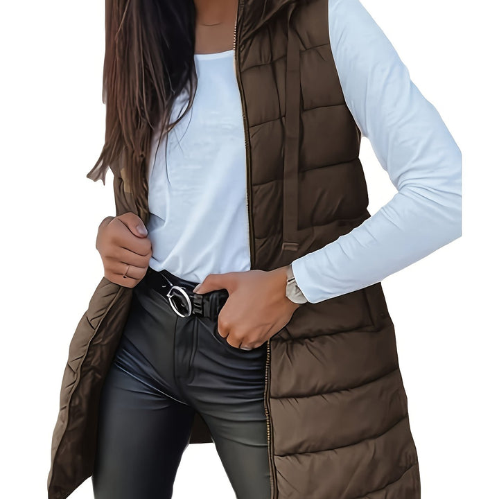 Capuchonvest – Katoenmix Rits Voor En Vrije Beweging