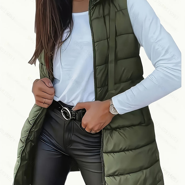 Capuchonvest – Katoenmix Rits Voor En Vrije Beweging