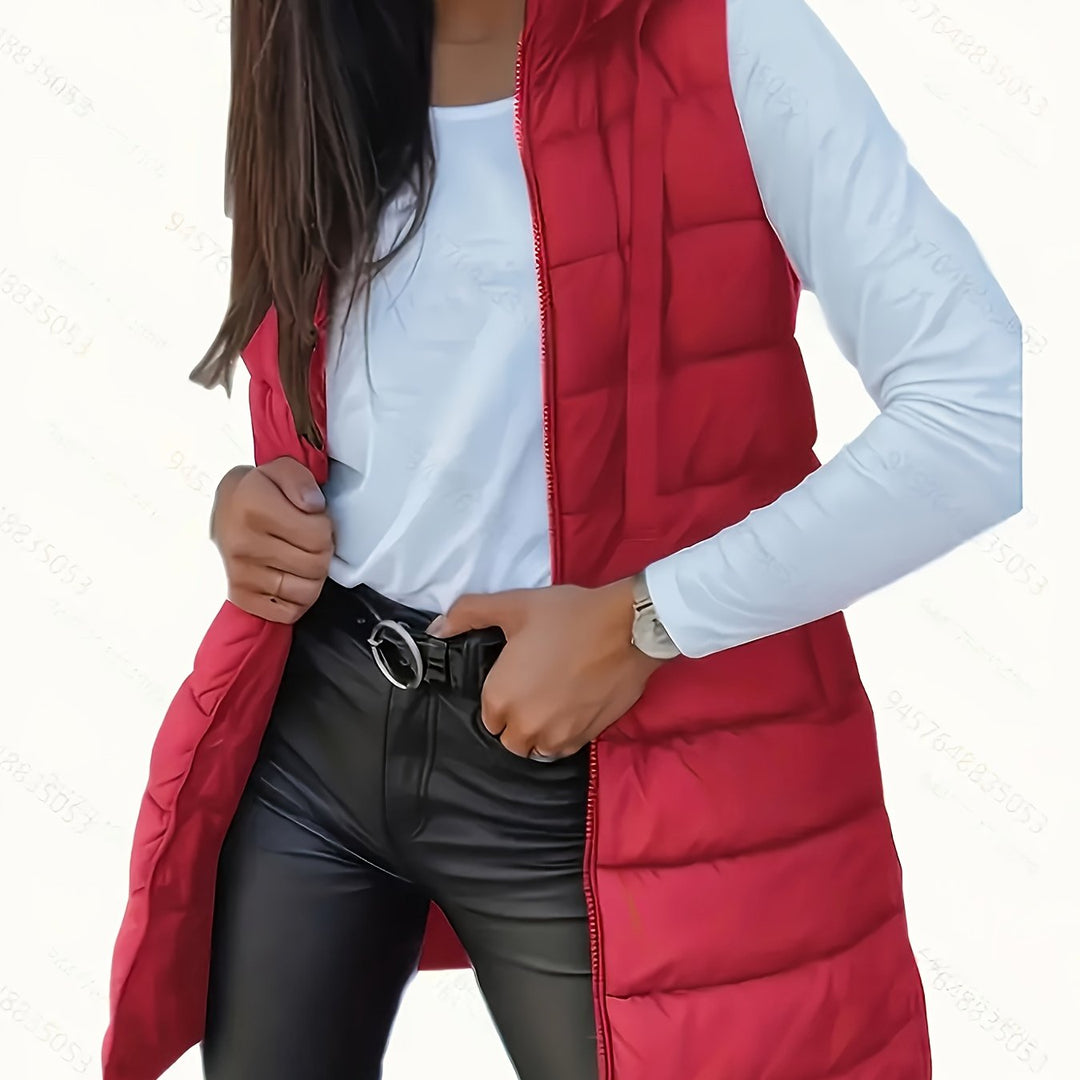 Capuchonvest – Katoenmix Rits Voor En Vrije Beweging