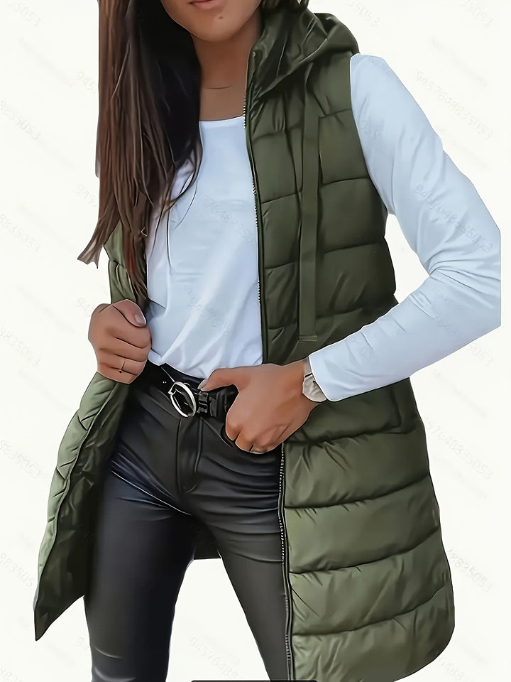 Capuchonvest – Katoenmix Rits Voor En Vrije Beweging