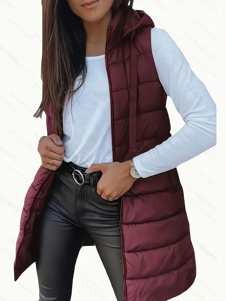 Capuchonvest – Katoenmix Rits Voor En Vrije Beweging