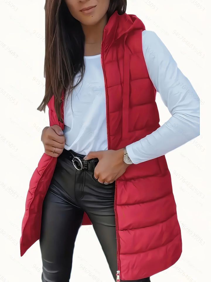 Capuchonvest – Katoenmix Rits Voor En Vrije Beweging