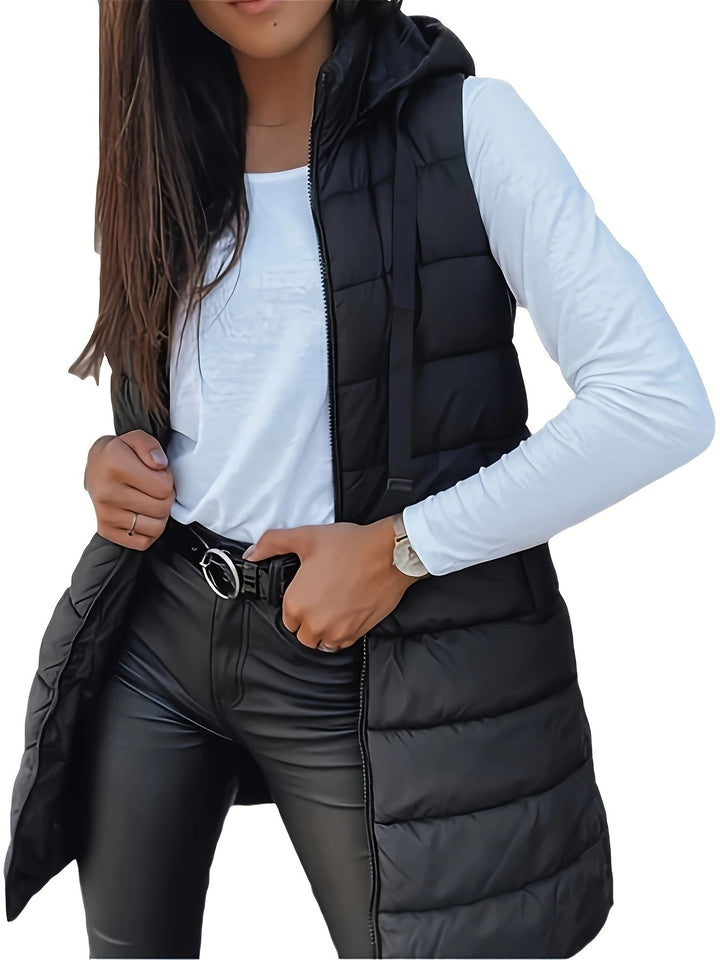 Capuchonvest – Katoenmix Rits Voor En Vrije Beweging