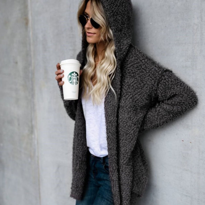 Cardigan Jas – Katoenmix Met Fleecevoering & Losse Pasvorm