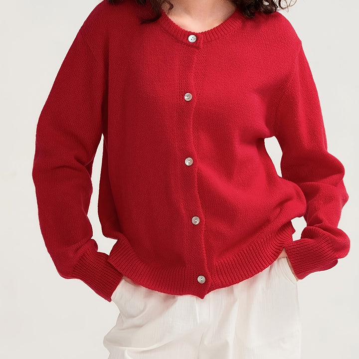 Cardigan – Knoopsluiting & Zachte Warmte