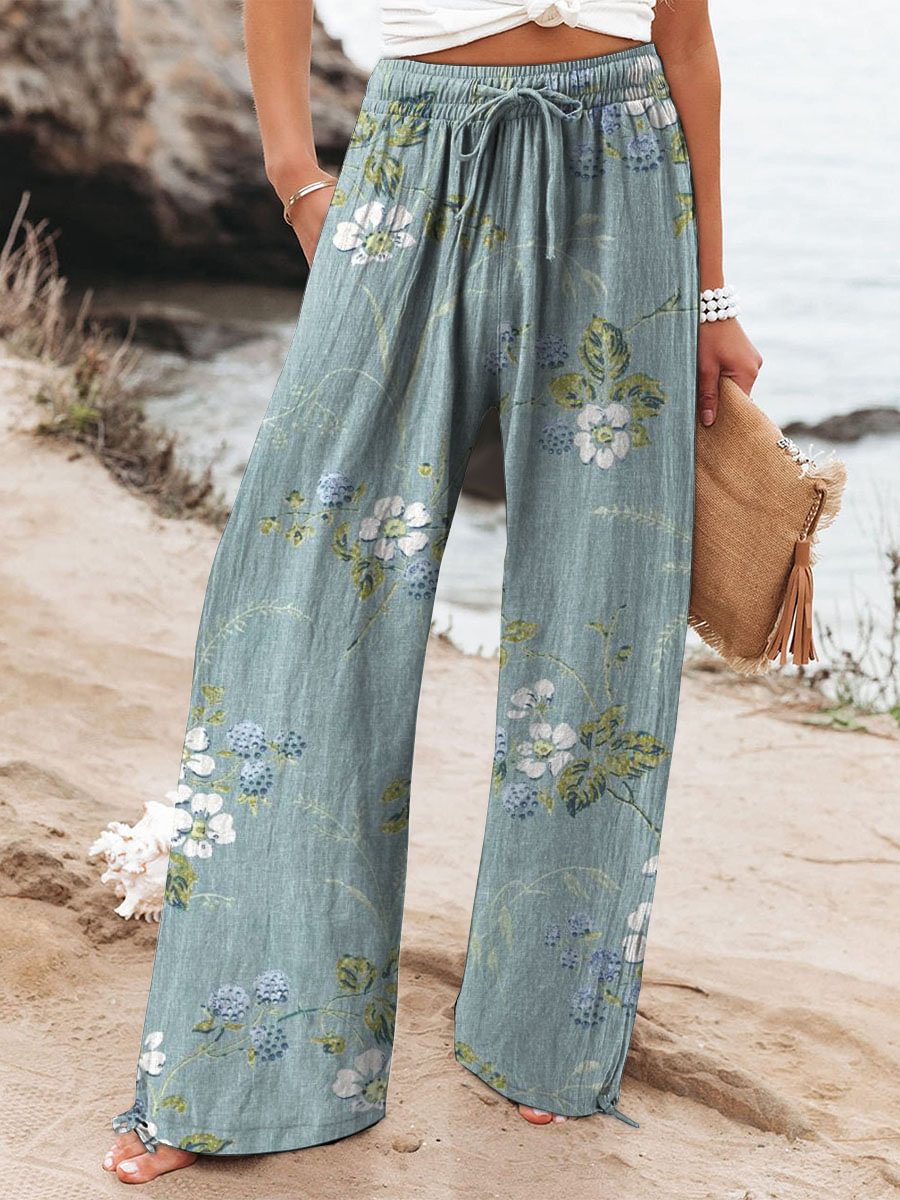 Casual Broek – Brede Pijpen & Comfortabele Katoenmengsel