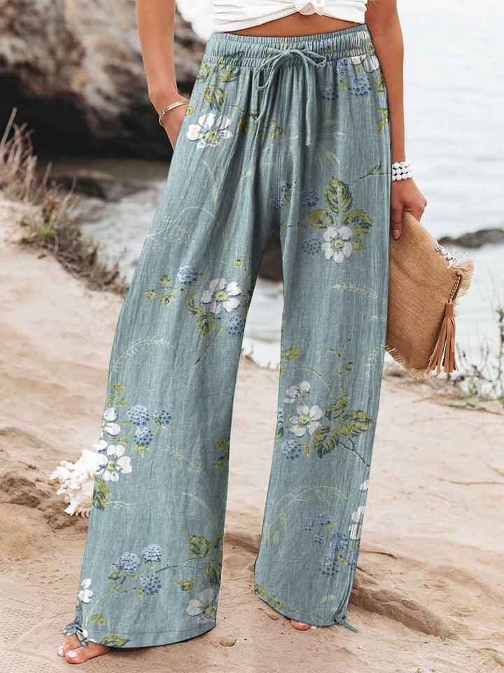 Casual Broek – Brede Pijpen & Comfortabele Katoenmengsel