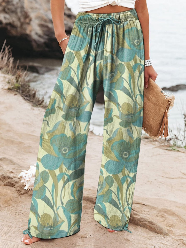 Casual Broek – Brede Pijpen & Comfortabele Katoenmengsel