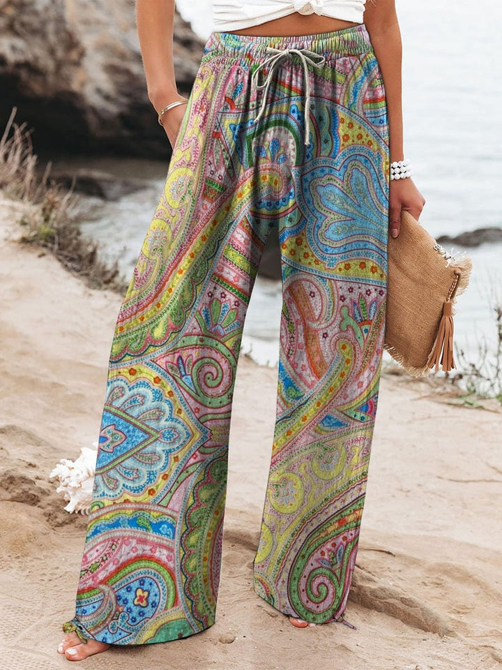 Casual Broek – Brede Pijpen & Comfortabele Katoenmengsel
