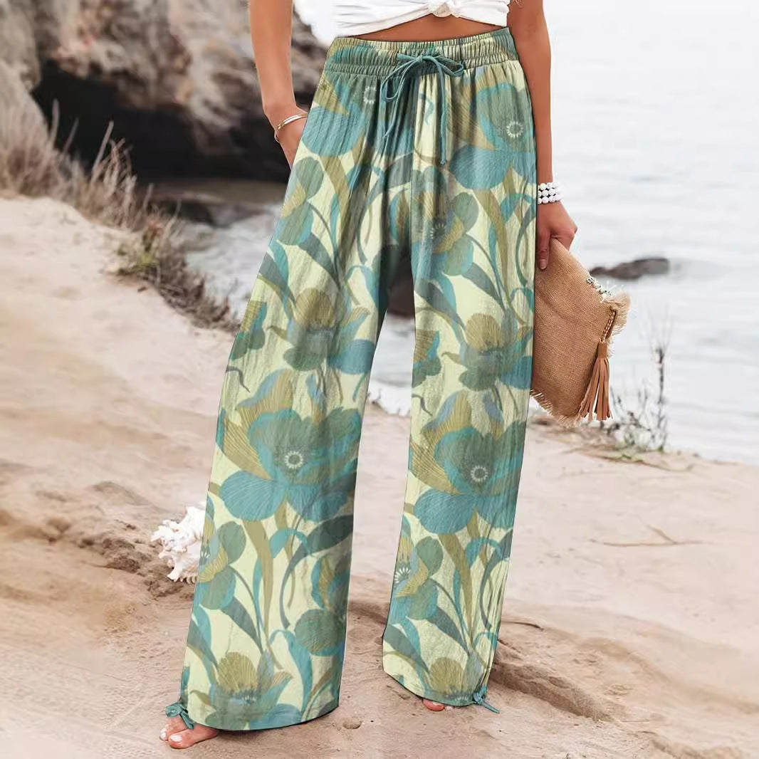 Casual Broek – Brede Pijpen & Comfortabele Katoenmengsel