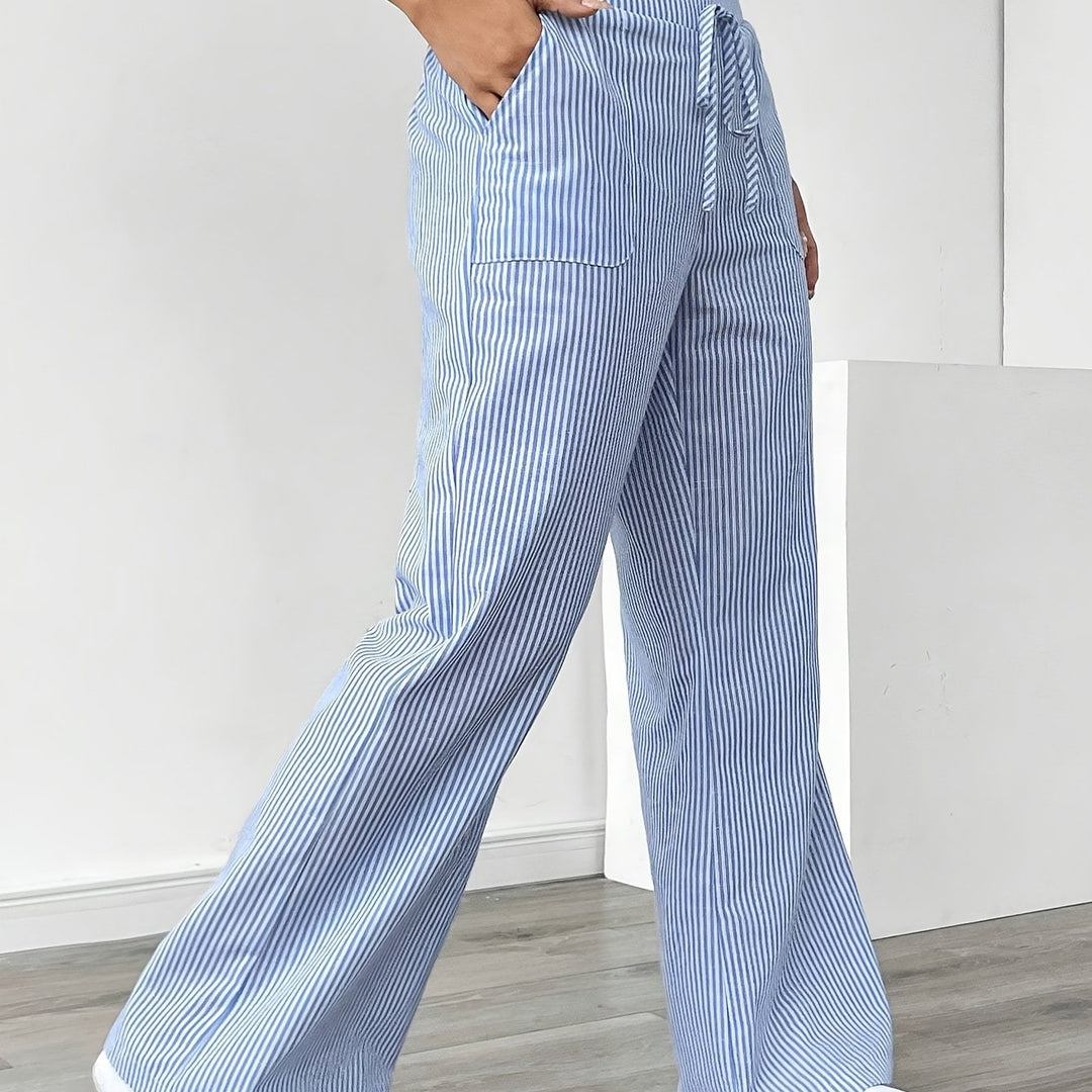 Casual Broek – Slant Pockets & Losse Pasvorm met Trekkoord