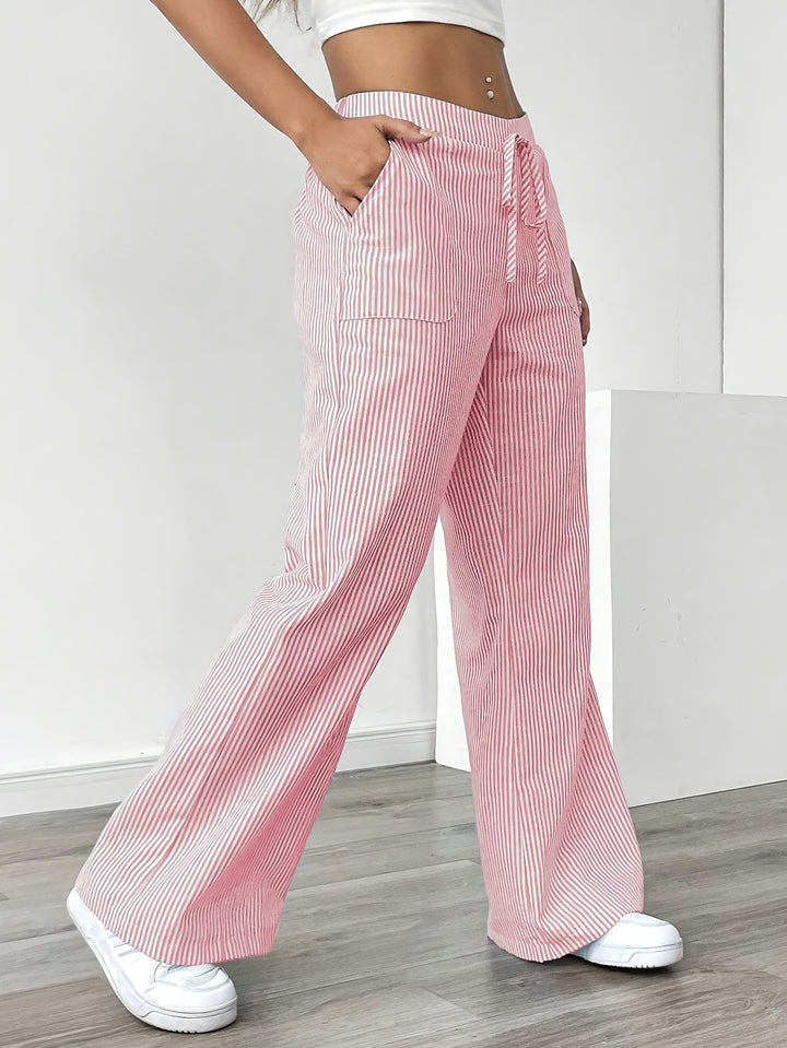 Casual Broek – Slant Pockets & Losse Pasvorm met Trekkoord