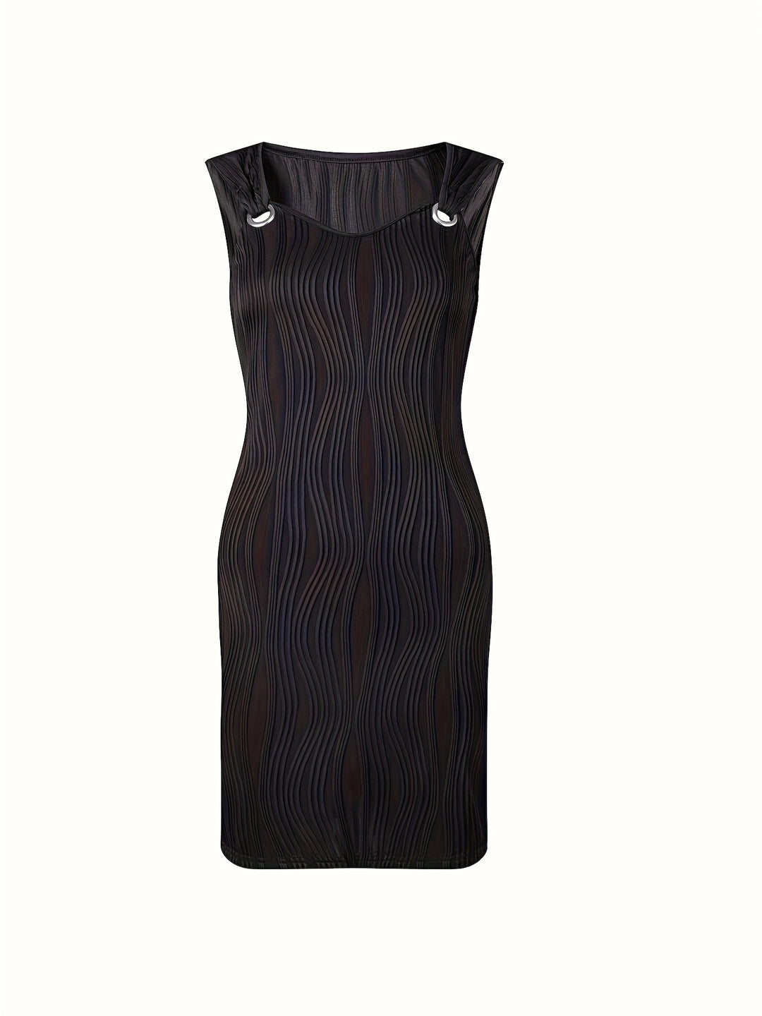 Casual Jurk - Knielengte & Licht Elastisch Materiaal
