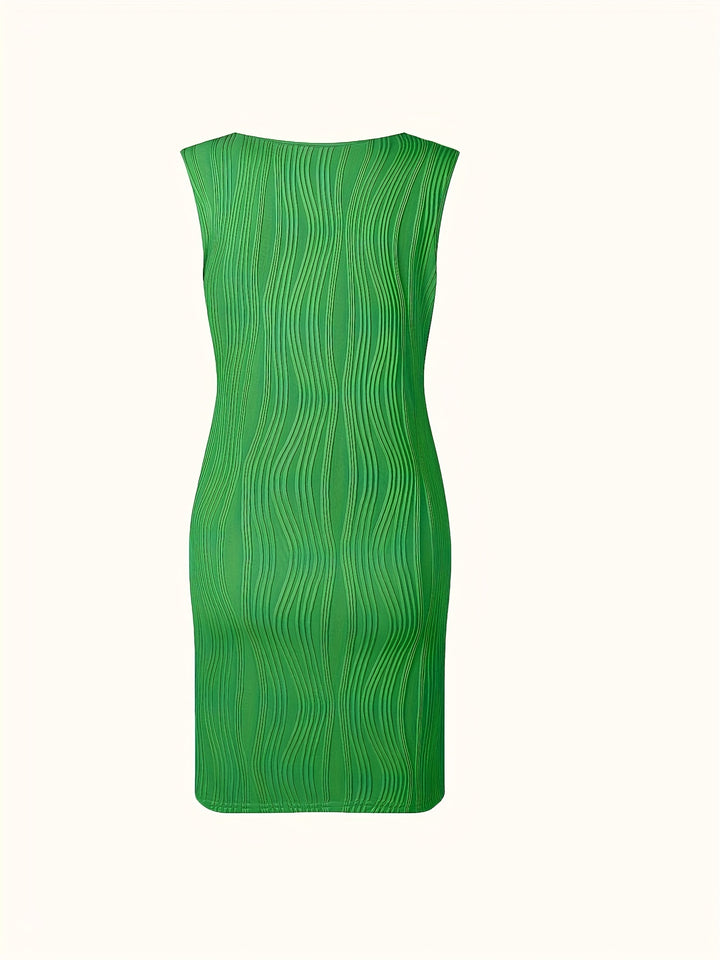 Casual Jurk - Knielengte & Licht Elastisch Materiaal