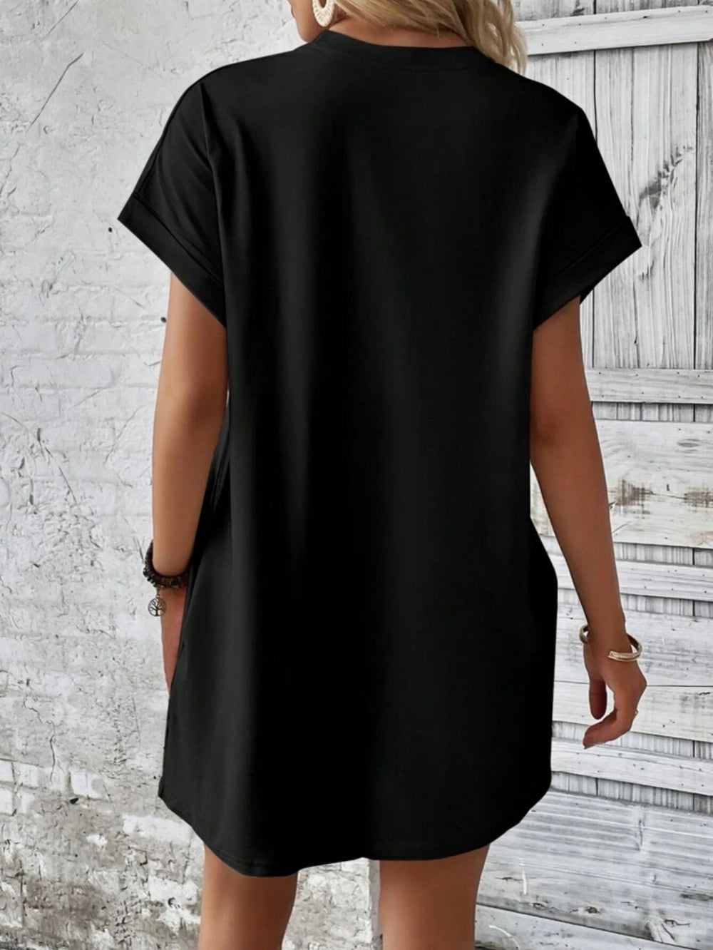 Casual Jurk - Ronde Hals & Duurzaam Polyester Met Flexibiliteit