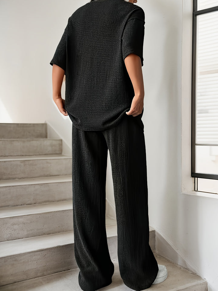 Casual Set – Effen Kleur & Flexibele Vorm