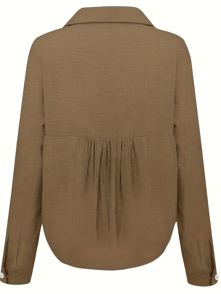 Casual Shirt - Knopsluiting Ontwerp & Lange Mouwen Dekking