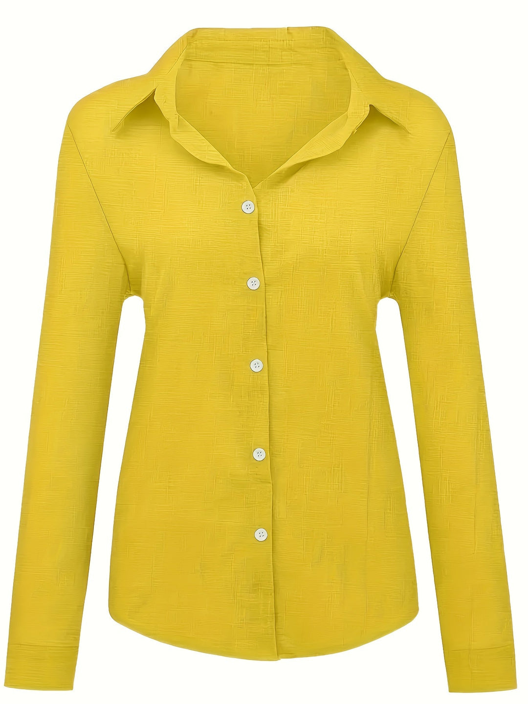 Casual Shirt - Knopsluiting Ontwerp & Lange Mouwen Dekking