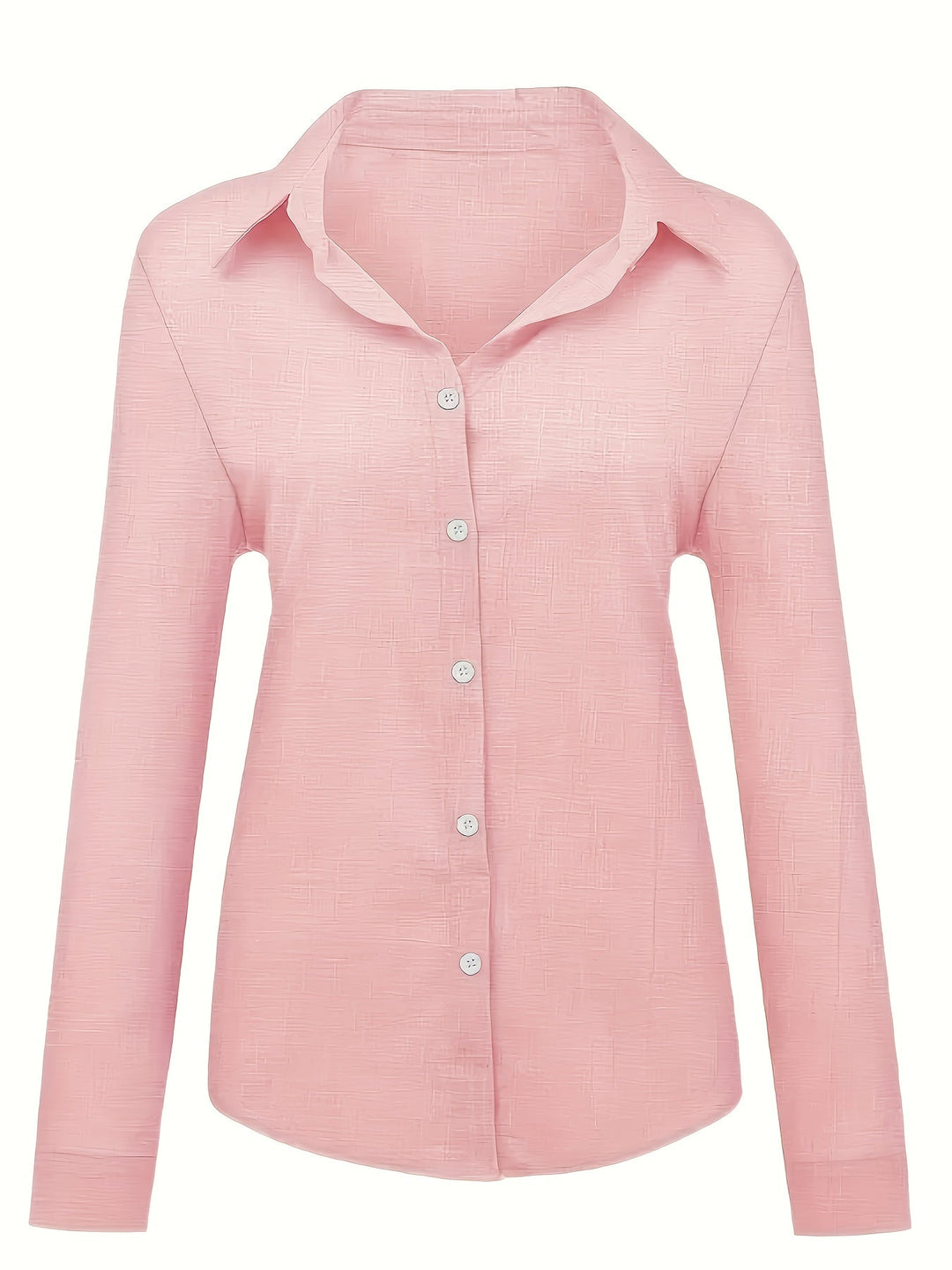 Casual Shirt - Knopsluiting Ontwerp & Lange Mouwen Dekking